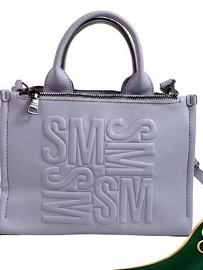 Handbag Steve Madden Lavender Purple Embossed Logo Crossbody